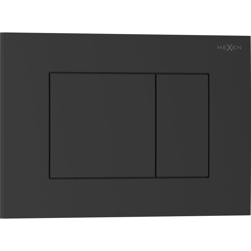 Mexen Tex 02 spoelknop, matzwart - 6102-02