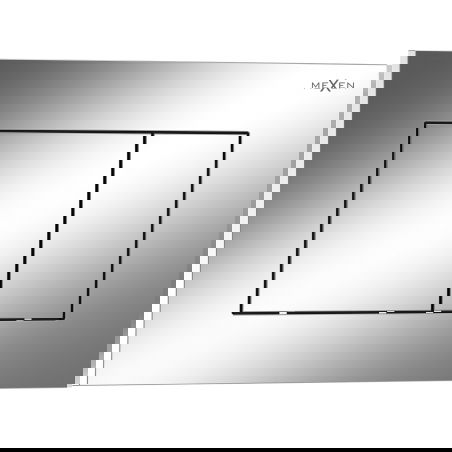 Mexen Tex 02 bouton de chasse d'eau, chrome brillant - 6102-03