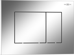 Mexen Tex 02 spolningsknapp, glänsande krom - 6102-03