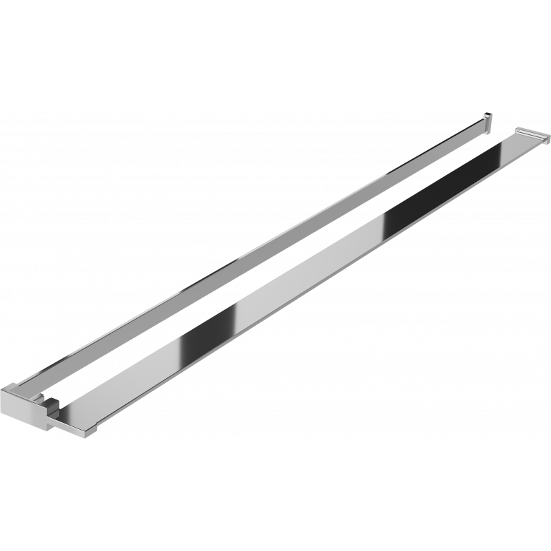 Mexen estante para mampara de ducha con barra para toallas, cromo - 800-02-01