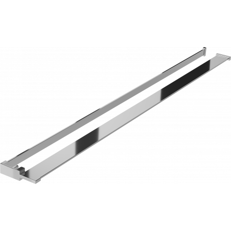 Mexen shelf for shower wall with towel rail, chrome - 800-02-01