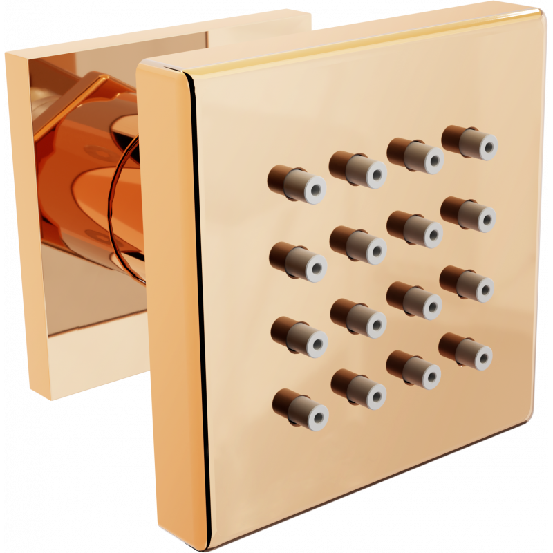 Mexen Säitendysche fir Uewerflächenmontage, rosa Gold - 79360-60