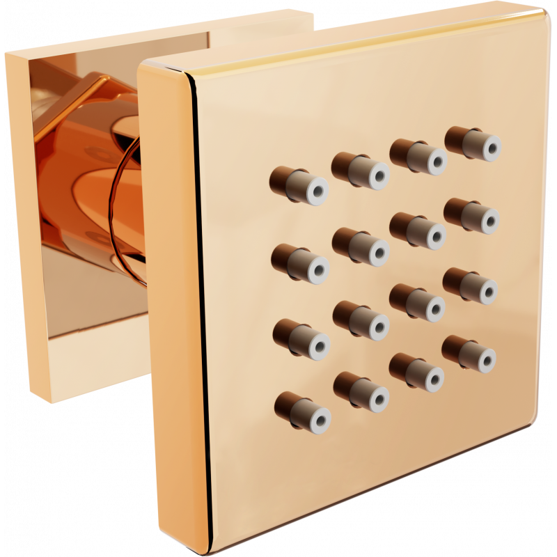 Mexen Wall-Mounted Side Nozzle, Rose Gold - 79360-60