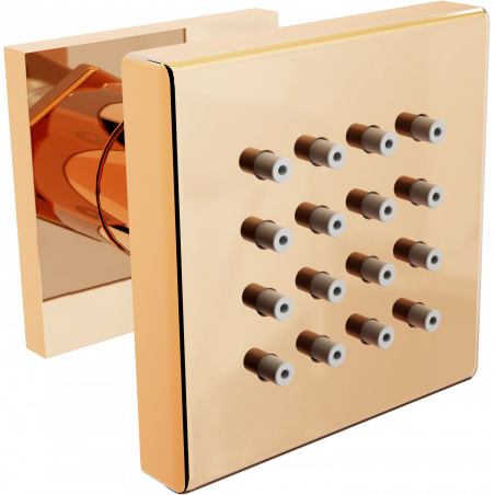 Mexen Cube boquilla lateral de superficie, oro rosa - 79360-60