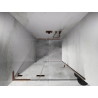 Mexen Lunar L dušiuksed vasakpoolne 90 cm, läbipaistev, harjatud vask - 834L-090-000-65-00-L