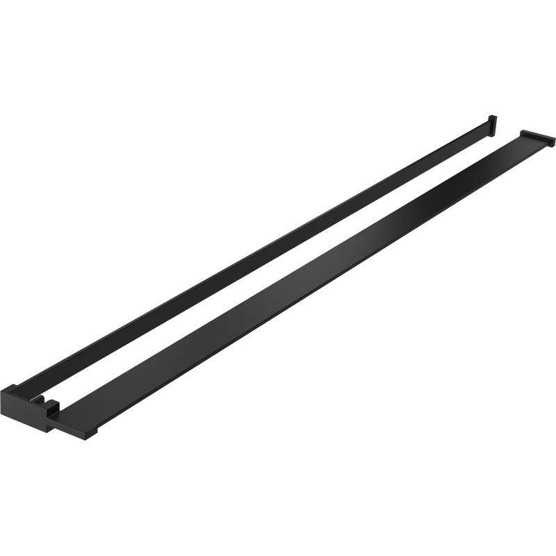 Mexen estante para mampara de ducha con barandilla para toallas, negro - 800-02-70