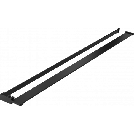 Mexen étagère pour paroi de douche avec barre pour serviettes, noir - 800-02-70