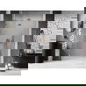 Mexen Lunar L Duschdrehtür links 140 cm, transparent, gebürstetes Kupfer - 834L-140-000-65-00-L