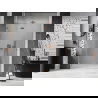Mexen Lunar L Duschdrehtür links 140 cm, transparent, gebürstetes Kupfer - 834L-140-000-65-00-L