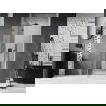 Mexen Lunar L draaideur douche links 70 cm, transparant, geborsteld kanongrijs - 834L-070-000-66-00-L
