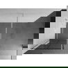 Mexen Kioto douchewand Walk-in 80 x 200 cm, zwart rooster 8 mm, wit - 800-080-101-20-77