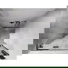 Mexen Lunar L douchedeur draaibaar links 115 cm, transparant, geweergrijs geborsteld - 834L-115-000-66-00-L
