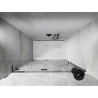 Mexen Lunar L drzwi prysznicowe uchylne lewe 130 cm, transparent, gun gray szczotkowany - 834L-130-000-66-00-L
