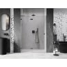 Mexen Lunar L duššiuks, vasak, 135 cm, läbipaistev, harjatud hall - 834L-135-000-66-00-L
