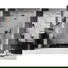 Mexen Lunar L Duschdrehtür links 140 cm, transparent, gun gray gebürstet - 834L-140-000-66-00-L