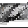 Mexen Lunar L Duschabtrennung, schwenkbar, links, 70 cm, transparent, schwarz - 834L-070-000-70-00-L