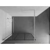 Mexen Kioto Duschwand Walk-in 110 x 200 cm, schwarzes Gitter 8 mm, weiß - 800-110-101-20-77