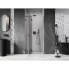 Mexen Lunar L portes de douche pivotantes à gauche 90 cm, transparentes, noires - 834L-090-000-70-00-L