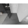 Mexen Kioto zid za tuš Walk-in 120 x 200 cm, crna rešetka 8 mm, bijela - 800-120-101-20-77