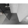 Mexen Kioto ścianka prysznicowa Walk-in 80 x 200 cm, czarny wzór 8 mm, biała - 800-080-101-20-78