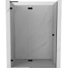 Mexen Lunar L puerta de ducha abatible izquierda 130 cm, transparente, negro - 834L-130-000-70-00-L
