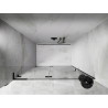 Mexen Lunar L drzwi prysznicowe uchylne lewe 130 cm, transparent, czarne - 834L-130-000-70-00-L