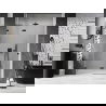 Mexen Lunar L Duschabtrennung, schwenkbar, links 135 cm, transparent, schwarz - 834L-135-000-70-00-L