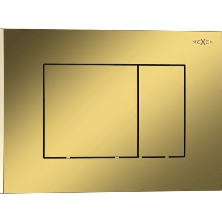 Bouton de chasse d'eau Mexen Tex 02, or champagne brillant - 6102-08