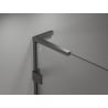 Mexen Lunar L Duschwand Walk-in rechts 90 x 200 cm, transparent 8 mm, gun gray gebürstet - 830L-090-000-66-00-P