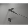 Mexen Lunar L Duschwand Walk-in rechts 90 x 200 cm, transparent 8 mm, gun gray gebürstet - 830L-090-000-66-00-P