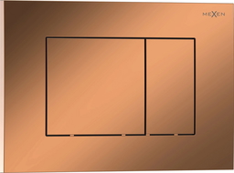 Mexen Tex 02 flush button, rose gold glossy - 6102-09