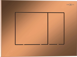 Mexen Tex 02 spolningsknapp, blankt roséguld - 6102-09