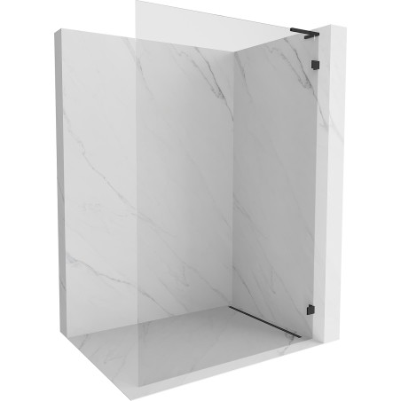 Mexen Lunar L dušisein Walk-in parem 50 x 200 cm, läbipaistev 8 mm, must - 830L-050-000-70-00-P