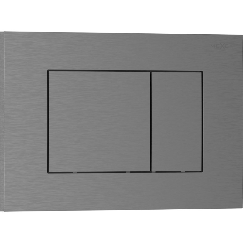 Mexen Tex 02 loputusnupp, harjatud gun gray - 6102-12