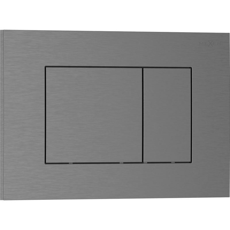 Mexen Tex 02 spoelknop, geborsteld gungrijs - 6102-12