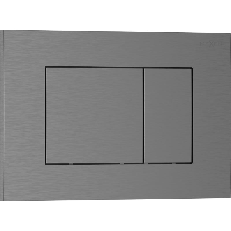 Mexen Tex 02 spolkningsknapp, gun gray borstad - 6102-12