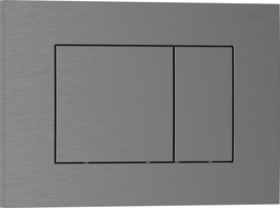 Mexen Tex 02 flush button, brushed gun gray - 6102-12