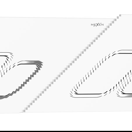Mexen Tex 03 skalošanas poga, balta spīdīga - 6103-01