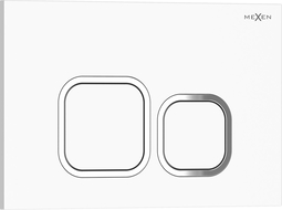 Mexen Tex 03 skalošanas poga, balta spīdīga - 6103-01