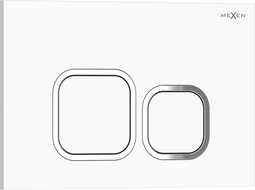 Mexen Tex 03 splošni gumb, bela sijaj - 6103-01