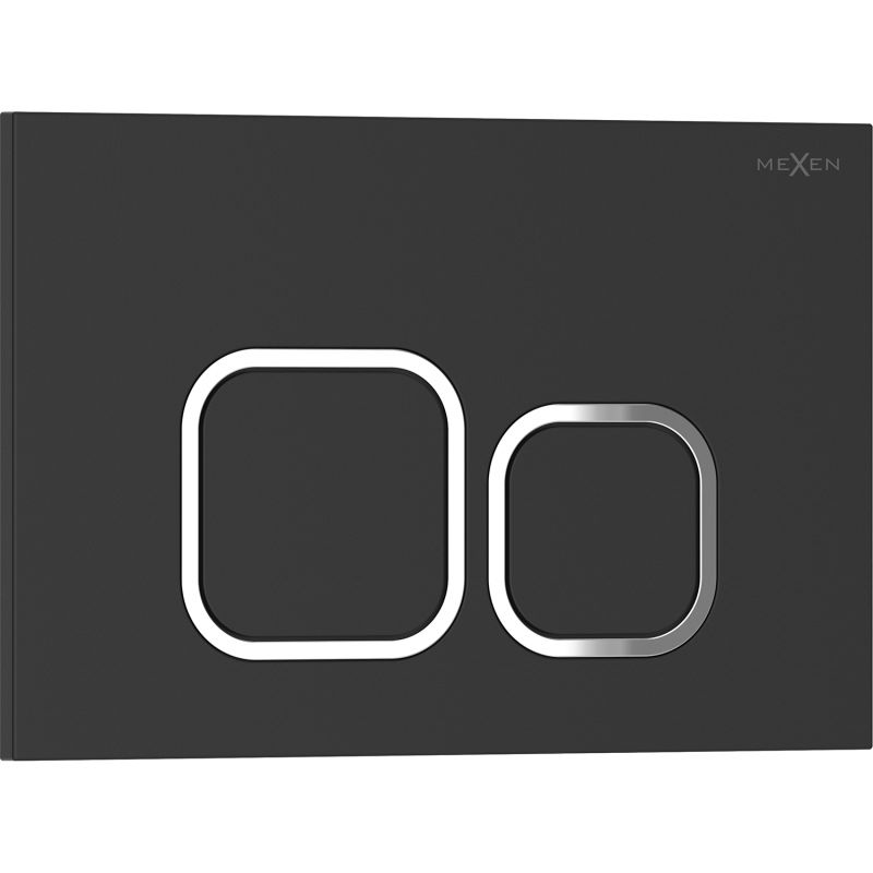 Mexen Tex 03 κουμπί έκπλυσης, μαύρο ματ - 6103-02