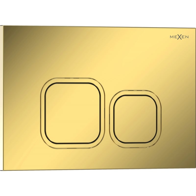Mexen Tex 03 botón de descarga, dorado champán brillante - 6103-08