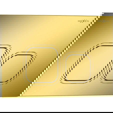 Mexen Tex 03 botão de descarga, dourado champanhe brilhante - 6103-08