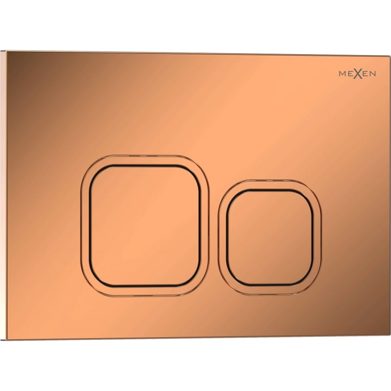 Mexen Tex 03 botão de descarga, ouro rosa brilhante - 6103-09