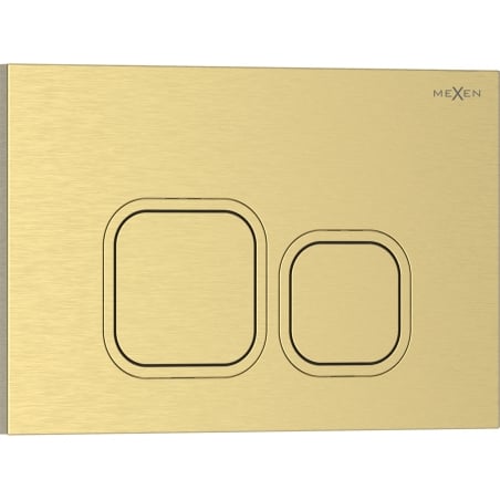 Mexen Tex 03 botão de descarga, dourado escovado - 6103-11