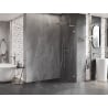 Mexen Lunar L Duschwand Walk-in rechts 70 x 200 cm, transparent 8 mm, gebürsteter Nickel - 830L-070-000-97-00-P