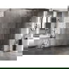 Mexen Lunar L Duschwand Walk-in rechts 90 x 200 cm, transparent 8 mm, gebürsteter Nickel - 830L-090-000-97-00-P