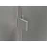 Paroi de douche Mexen Lunar L Walk-in droite 90 x 200 cm, transparent 8 mm, nickel brossé - 830L-090-000-97-00-P