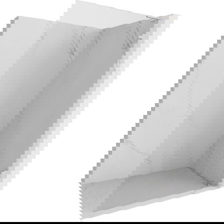 Mexen Lunar L Duschabtrennung Walk-in rechts 100 x 200 cm, transparent 8 mm, gebürsteter Nickel - 830L-100-000-97-00-P