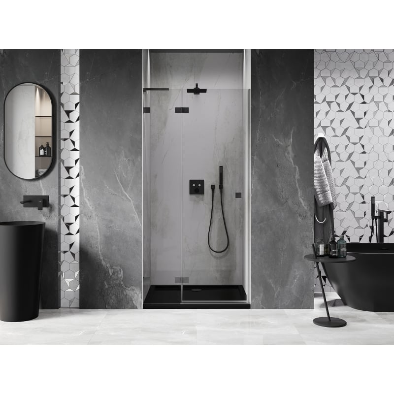 Mexen Lunar L dušiuks uksed, vasakule avatav, 70 cm, läbipaistev, kahurimetall - 834L-070-000-95-00-L